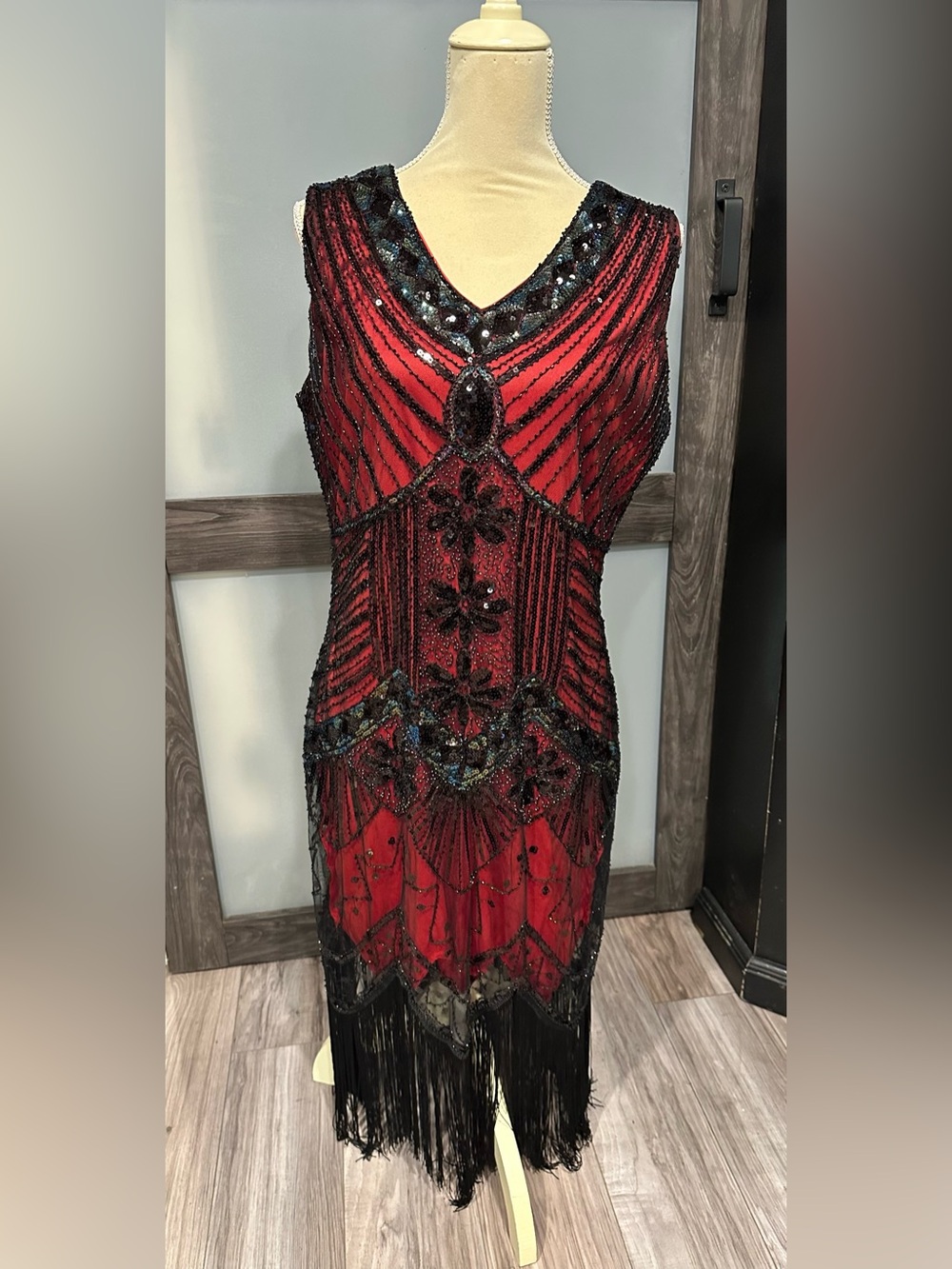 NWOT Hollywood Glam Roaring 20’s Flapper Sequin HOCO Homecoming Pageant Gatsby